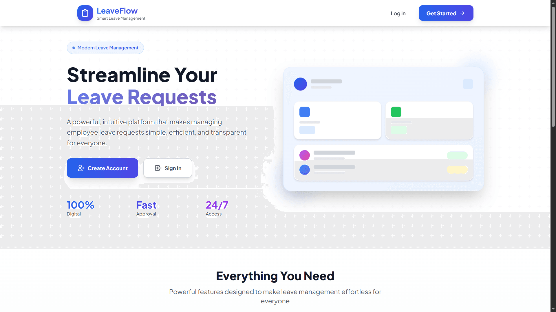 Leave Request System screenshot 2
