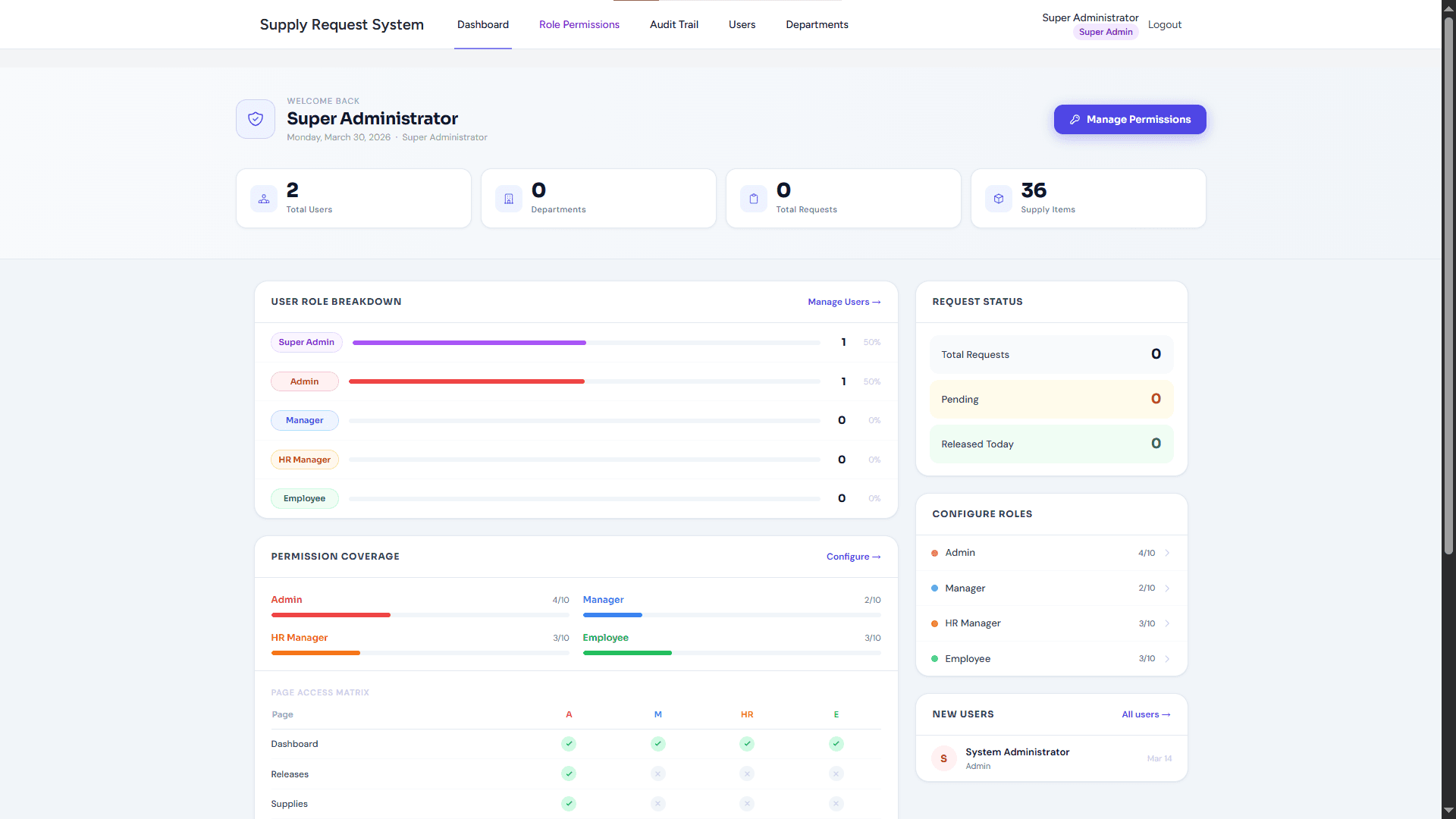 Supply Requisition System screenshot 2