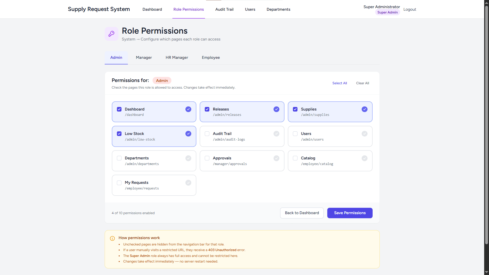 Supply Requisition System screenshot 4